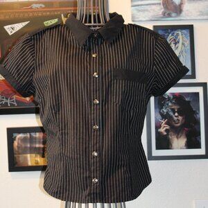 *Vintage Lip Service* Pinstripe Shirt